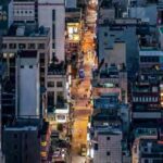 Night street in central Seoul, one of the best areas to stay in Seoul