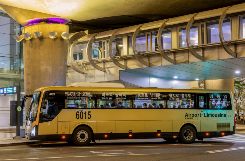 Airport Limousine Bus from Incheon Airport to Myeongdong Seoul